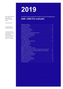 ASBI - SAB, liste des prix indicatifs